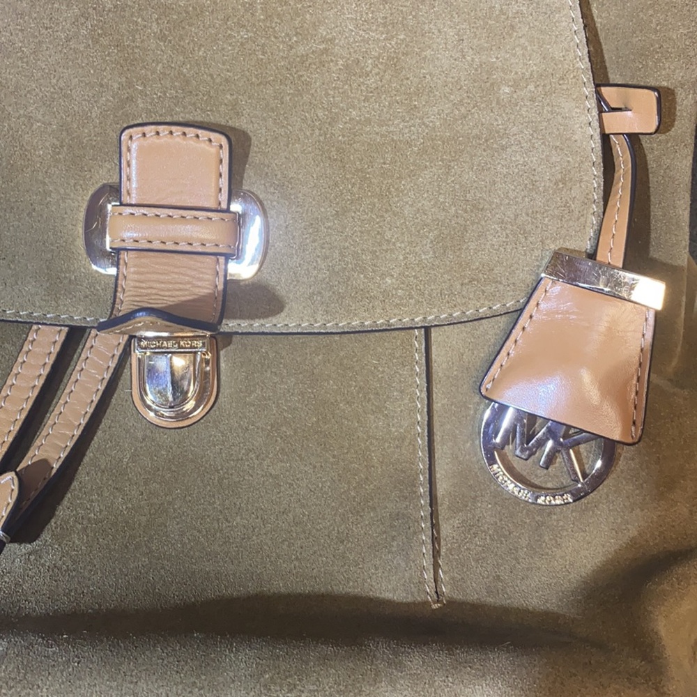 Michael Kors leather suede backpack GUC - Picture 2 of 15